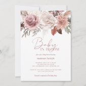 Elegant roze Baby in het Baby shower van het Meisj Kaart (Voorkant)