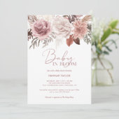 Elegant roze Baby in het Baby shower van het Meisj Kaart (Staand voorkant)