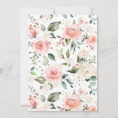 Elegant roze Baby in het Baby shower van het Meisj Kaart (Achterkant)