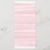 Elegant roze Baby in het Baby shower van het Meisj Menu (Achterkant)