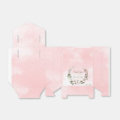 Elegant roze Baby shower dank u Bedankdoosjes (Uitgevouwen)