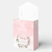 Elegant roze Baby shower dank u Bedankdoosjes (Geopend)