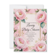 Elegant roze Baby shower