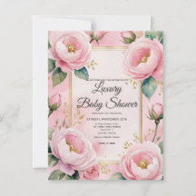 Elegant roze Baby shower