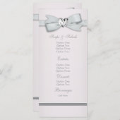 Elegant Roze Baby shower Menu Kaarten (Voorkant / Achterkant)