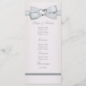 Elegant Roze Baby shower Menu Kaarten (Voorkant)