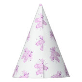 Elegant Roze Ballet Birthday Pointe Shoes Feesthoedjes (Achterkant)