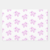 Elegant Roze Ballet Birthday Pointe Shoes Inpakpapier Vel (Voorkant)