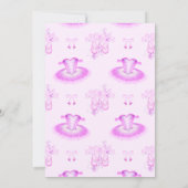 Elegant Roze Ballet Birthday Pointe Shoes Kaart (Achterkant)