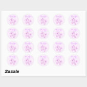 Elegant Roze Ballet Birthday Pointe Shoes Ronde Sticker (Vel)