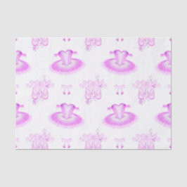 Elegant Roze Ballet Birthday Tutu & Pointe Shoes Tissuepapier