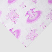 Elegant Roze Ballet Birthday Tutu & Pointe Shoes Tissuepapier (Detail)