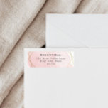 Elegant roze bat mitswa retouradreslabel etiket<br><div class="desc">Dit moderne ontwerp is voorzien van een gouden waterverf en uw aangepaste tekst. Gebruik het sjabloon formulier om jouw tekst toe te voegen. Met de geavanceerde bewerkingsmenu's,  die u kunt openen door "Design Tool" te kiezen,  kunt u de lettertypen,  kleuren en lay-out wijzigen.</div>