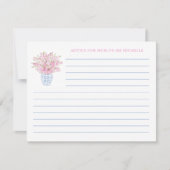 Elegant Roze Blauw Advies voor Moeder Baby shower Kaart (Voorkant)