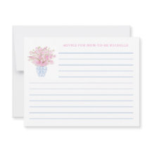 Elegant Roze Blauw Advies voor Moeder Baby shower 