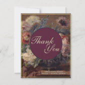 Elegant Roze Blauwe Biva mandje pinda's Bedankkaart (Voorkant)