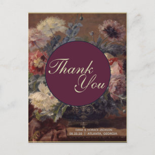 Elegant  Roze Blauwe Biva mandje pinda's Briefkaart