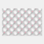 Elegant Roze Bling Silver Glitter Gift Inpakpapier Vel (Voorkant)