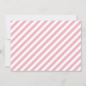 Elegant Roze bloeiende werveling lijst Baby shower Kaart (Achterkant)