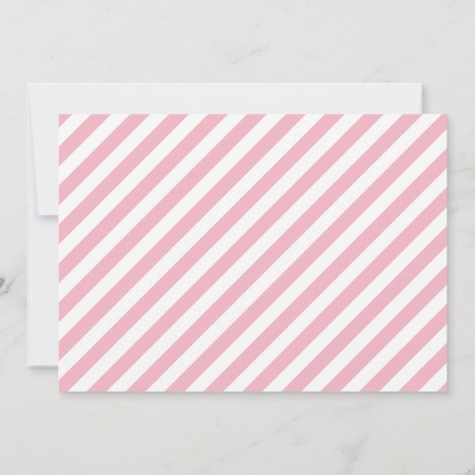 Elegant Roze bloeiende werveling lijst Baby shower Kaart (Achterkant)