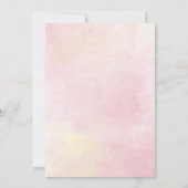 Elegant Roze Bloem 50e Verjaardagsfeestje Kaart (Achterkant)