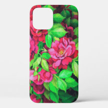 Elegant roze bloemen acrylwerk |