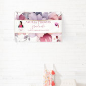 Elegant roze bloemen Afstuderen Banner (Insitu)