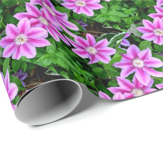 Elegant roze bloemen boho groen cadeaupapier (Rol Hoek)