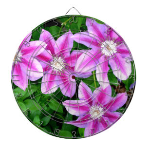 Elegant roze bloemen boho groen dartbord