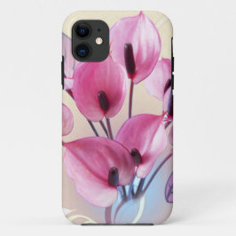 Elegant roze bloemen Case-Mate iPhone case