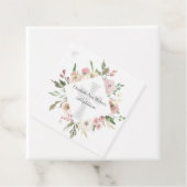 Elegant Roze Bloemen Doop Religieus Custom Party Bedankjes Labels (In situ)