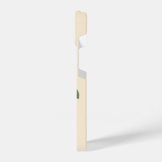 Elegant  Roze Bloemen Monogram iPhone Hoesje (Linkerkant)