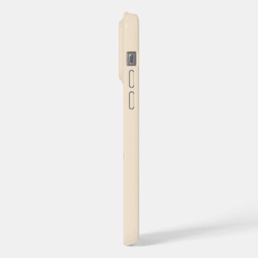 Elegant Roze Bloemen Monogram iPhone Hoesje (Linkerkant)