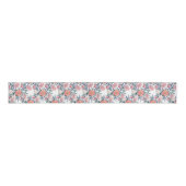 Elegant Roze Bloemen Waterverf Bloemen Grosgrain Lint (Voorkant)