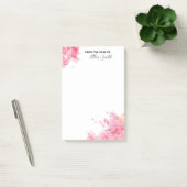 Elegant roze bloemen Waterverf bloemen Post-it® Notes (Kantoor)