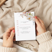 Elegant Roze Bloemenbar Bloemen Vrijgezellenfeest