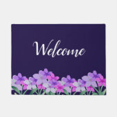 Elegant roze bloemenwelkom deurmat (Voorkant)