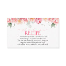 Elegant roze bloemig groen neem een recept mee