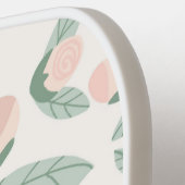 Elegant roze bloemig pickleball pickleball paddle (Links Detail)