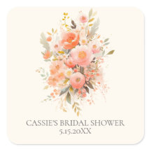 Elegant roze bloemige bruidsdouche favoriet