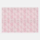 Elegant Roze Bloemige Inpakpapier Vel (Voorkant)