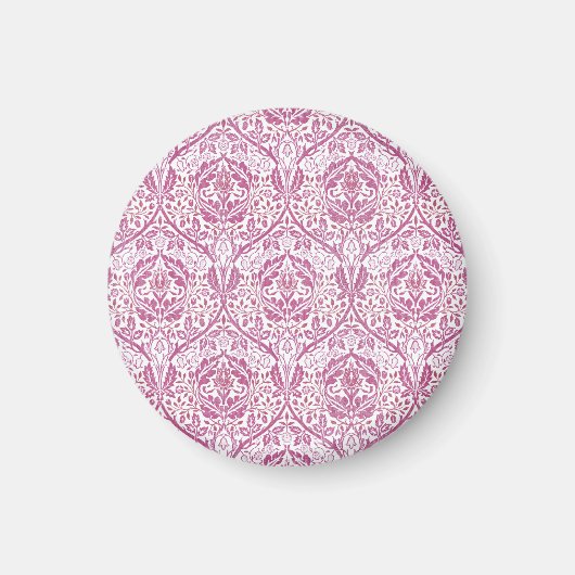 Elegant roze bloempatroon magneet (Voorkant)
