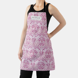 Elegant roze bloempatroon schort