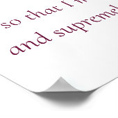 Elegant roze bloesem - Script Serenity Prayer Poster (Hoek)