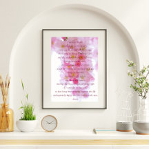 Elegant roze bloesem - Script Serenity Prayer