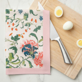 Elegant Roze Blooming Floral Theedoek