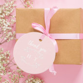 Elegant Roze Blush Bruiloft Favor Labels