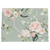 Elegant Roze Blush Eucalyptus Sage Green Wedding Groot Cadeauzakje (Voorkant)