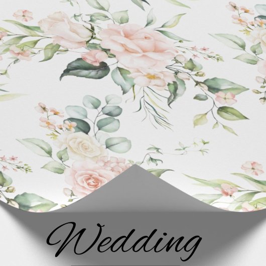 Elegant Roze Blush Eucalyptus Wrapping Cadeaupapier