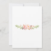 Elegant Roze Blush Floral Wreated Vrijgezellenfees Kaart (Achterkant)